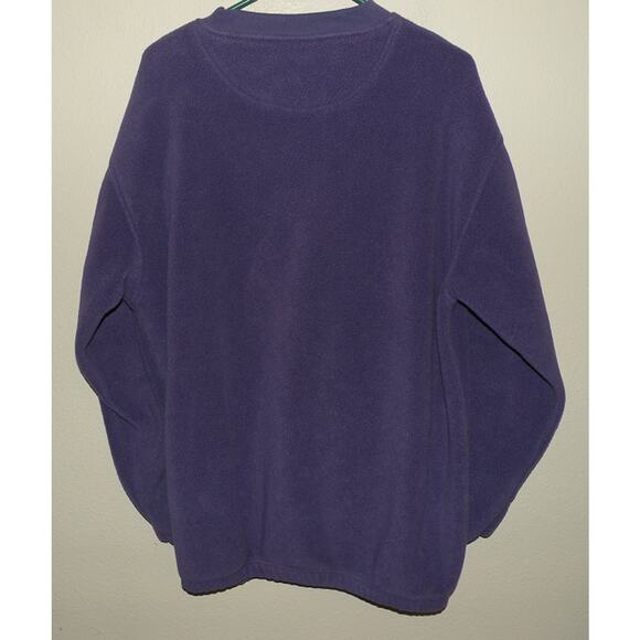 Vtg Active NBA Sacramento Kings Men’s Large Fleece Crew Neck Sweatshirt Purple - Picture 2 of 2